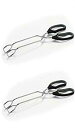 シェフクラフトトング オフセット作業端付き ブラック 1個 12インチ (2個パック) CC Chef Craft Tongs with Off-set Wor...