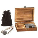 トング付き木箱 9個入り - ウィスキーストーンとポーチ Creative Gifts Wood Box With Tongs With 9 - Whiskey...