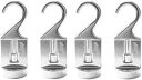 Cooks Standard 02567 ポットラック ソリッドキャスト スイベルフック 4個セット シルバー Cooks Standard 02567 Pot...