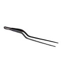 O'Creme 8 Inch Black Stainless Steel Precision Kitchen Culinary Offset Tweezer T...