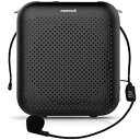 NORWII S358 ポータブル 2000mAH 充電式音声アンプ 有線マイクヘッドセット & ウエストバンド付き、パーソナルマイクとスピーカー付き 教師ツアーガイドなど用 (ブラック) NORWII S358 Portable 2000mAH Rechargeable Voice Amplifier with Wired Micr