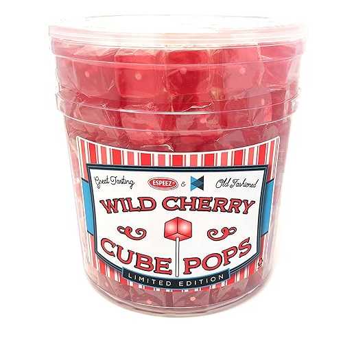 Hard Candy Cube Lollipop Suckers: Individually Wrapped Flavored Sucker Pack by Espeez - Old Fash..
