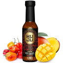 WUJU Extra Hot Sauce - Agave Based Hot Pepper Sauce - All-Natural Habanero Hot Sauce With Diverse Ingredients - Gourmet Hot Sauce - Hot Hot Sauce, Low Sodium, No Preservatives - 5 Ounces