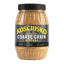 Plochman's Kosciusko Country Style Coarse Grain Mustard, Hearty Country Classic, 9 Ounce Jar, 12 Pack, 108 Oz