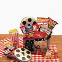 ムービーナイトギフト スーパースタームービーナイトギフトバスケット レッドボックスギフトカード付き Snack Basket Movie Night Gift ...