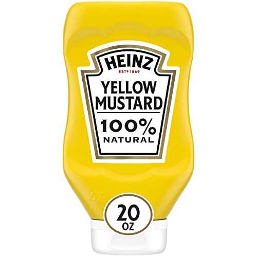 ハインツ イエロー マスタード (20 オンス ボトル)、パッケージは異なる場合があります Heinz Yellow Mustard (20 oz Bottle), Pack May Vary(4)