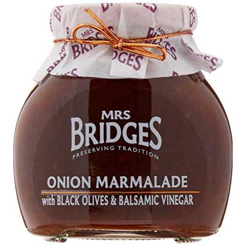 ミセス・ブリッジズ オニオンマーマレード、ブラックオリーブとバルサミコ酢入り、10オンス Mrs Bridge..