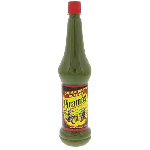 B&B ピカマス グリーン ホット ソース 7.5 オンス - サルサ ベルデ ピカンテ (12 個パック) B&B Picama..
