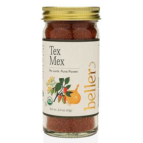 Rachel Beller's Power Pantry Beller Nutrition Tex Mex Organic Ancho Chili Powder Spice Blend Seasoning 2 oz Mexican Seasoning with Ground Ancho Powder, Paprika, Cumin, Ceylon Cinamon & More Use as Taco Seasoning &
