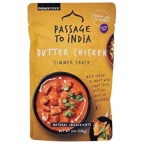 Passage To India Butter Chicken Simmer Sauce, 7 Ounce - 6 per case.