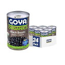 Goya Foods オーガニック黒豆、15.5 オンス (24 個パック) Goya Foods Organic Black Beans, 15.5 Ounce (Pack of 24)