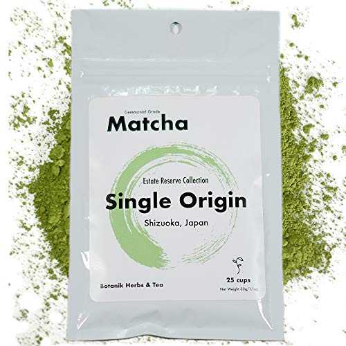 Botanik Herbs & Tea - 儀式用グレードのオーガニック抹茶緑茶パウダー (シングルオリジン) Botanik Herbs & Tea - Ceremonial Grade Organic Matcha Green Tea Powder (Single Origin)
