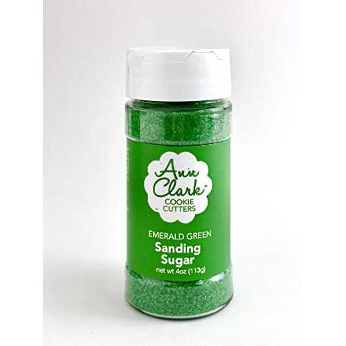 アン クラーク クッキー カッター エメラルド グリーン サンディング シュガー、4 オンス Ann Clark Co..