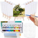 Cridoz Mini Canvas ting Set - 47 Pieces, Includes 4x4 Inches Primed Canvas, Ease...