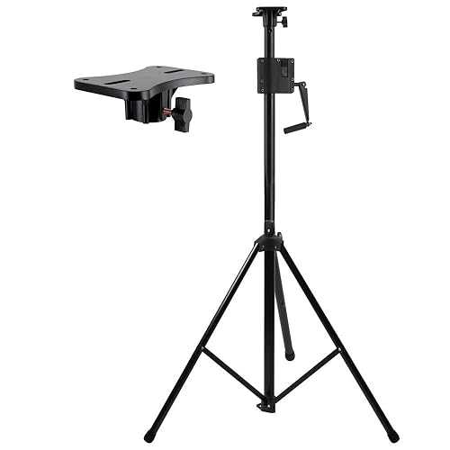 Pyle ユニバーサル スピーカー スタンド三脚 - 4 ～ 6.5 フィートの音響機器マウントの高さは 35mm 互換インサート付きスピーカー用に 78.7 インチまで調整可能、家庭、ステージ、スタジオ内での使用に最適 - PLPTS77 Pyle Universal Speaker Stand Tripo