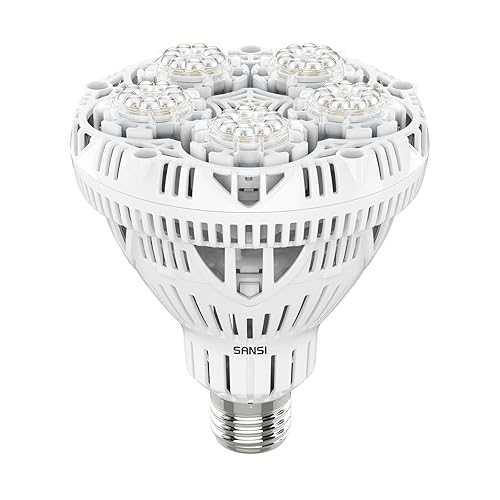 SANSI Grow Light Bulb with COC Technology, Full Spectrum 24W Grow Lamp (300 Watt Equivalent) wit..