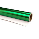 CleverDelights Metallic Green Wrapping Paper - 30