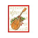 Caspari クリスマス コンサート ギフト封入カード、封筒付き 20 枚 Caspari Christmas Concert Gift Enclosure ...