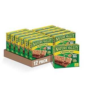 Nature Valley Crunchy Granola Bars, Oats 'N Honey, 8.94 oz, 6 ct, 12 b...