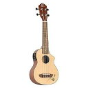 Ortega Guitars RU5CE-SO RU Series Soprano Ukulele with Spruce Top, Sapele Body, and Pickup