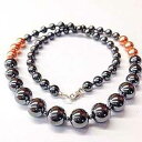 10 mm 段階ヘマタイト ネックレス 銅付き 女性用、彼女のジュエリーへの 11 周年記念ギフト Simple Graces Jewelry 10 mm Graduated Hematite Necklace with Copper for Women, 11th Anniversary Gift for Her Jewelry(4)