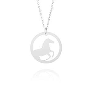 パーソナライズされた馬のネックレス // 馬の恋人のネックレス // 乗馬のネックレス Gracefully Made J..