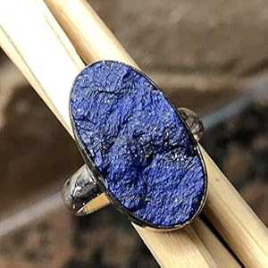 ナチュラル ブルー ラピスラズリ 925 ソリッド スターリング シルバー クラスター リング サイズ 6.5 Natural Rocks by Kala Natural Blue Lapis Lazuli 925 Solid Sterling Silver Cluster Ring Size 6.5 ナチュラル ブルー ラピスラズリ 925 ソリッド スターリング シルバー クラスター リング サイズ 6.5 Natural Rocks by Kala Natural Blue Lapis Lazuli 925 Solid Sterling Silver Cluster Ring Size 6.5