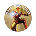 7.5インチの食用ケーキトッパー – アベンジャーズ: アイアンマンがテーマの食用ケーキデコレーションの誕生日パーティーコレクション My Smart Choice 7.5 Inch Edible Cake Toppers Avengers: Iron Man Themed Birthday Party Collection of Edible