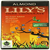 Lily's Sweets   祳졼 С3  Lily's Sweets Almond Dark Chocolate Bar, 3 oz