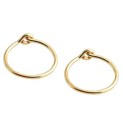 Glomarket㤨Fashion Art Jewelry 14K Gold Filled 10mm Smooth Small Tiny Thin Hoop Set Earrings Cartilage Nose Ring Piercing (10mm 22 gauge, 14K Gold filled SmoothפβǤʤ5,431ߤˤʤޤ