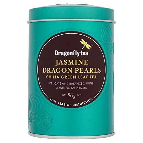 トンボ茶 ジャスミン ドラゴン パール グリーンチャイナ ティー (50g) - 6 個パック Dragonfly Tea Jas..