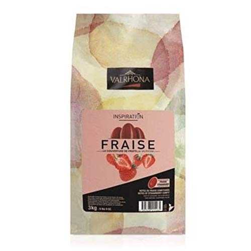 チョコレート - ホワイト 37.9% - ストロベリー フェーブ (ディスク) - ヴァローナ Chocolate - White 37.9% - Strawberry F ves (Discs) - Valrhona