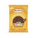 MIL CORES グラヌラード クロカンテ サボール チョコレート 500 gr. - 2パック。/ スプリンクルズ チョコレート味 17.64 oz. - 2パック。 Mavalerio MIL CORES Granulado Crocante Sabor Chocolate 500 grs. - 2 Pack. / Sprinkles Chocolate