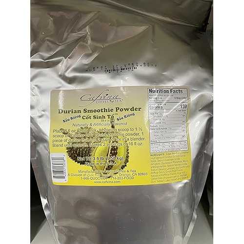 ドリアン スムージー パウダー ミックス タピオカ ティー 3.5ポンド クオック ベト カフビナ Durian Sm..