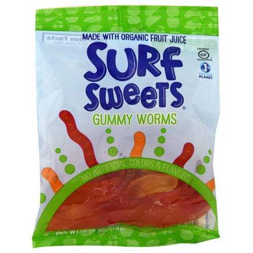 楽天GlomarketSurf Sweets オーガニック グミ ワーム -- 各 2.75 オンス / 2 個パック Surf Sweets Organic Gummy Worms -- 2.75 oz Each Each / Pack of 2