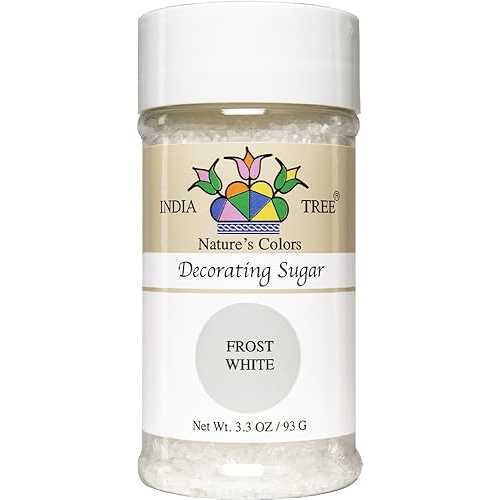 INDIA TREE White Decorating Sugar, 3.3 OZ