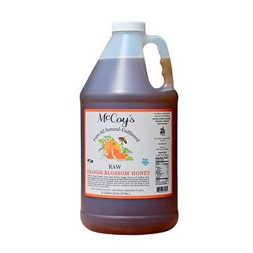 McCoy's Honey - 100% Pure, Raw Honey - Orange Blossom Honey 1/2 gallon (6lb) McCoy's Honey - 100..