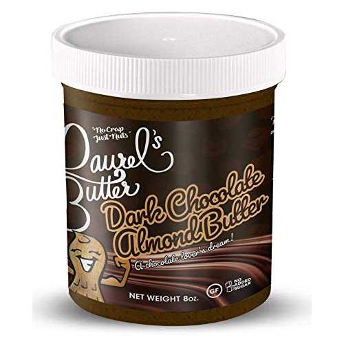 Laurel's Butter - ダークチョコレートアーモンドバター - 砂糖無添加、グルテンフリー、滑らか - 8 オ..