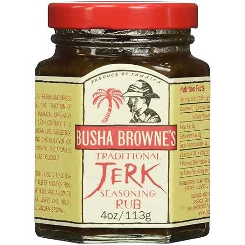 ブシャブラウン ジャークシーズニングラブ、4オンス Busha Browne's Busha Browne Jerk Seasoning Rub,..