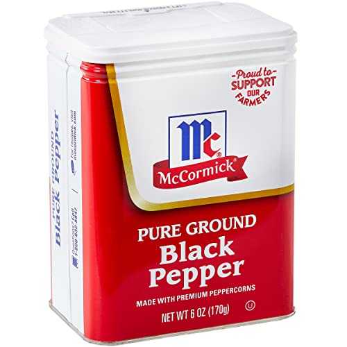マコーミック ピュアグラウンドブラックペッパー、6オンス McCormick Pure Ground Black Pepper, 6 oz