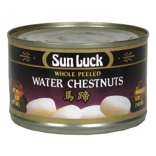 Sun Luck 丸ごとウォーターチェスナット、8 オンス缶 (12 個パック) Sun Luck Whole Water Chestnut, 8..