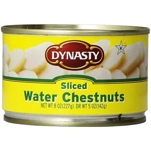 ダイナスティウォーターチェストナッツ、スライス、8オンス Dynasty Water Chestnuts, Sliced, 8 oz