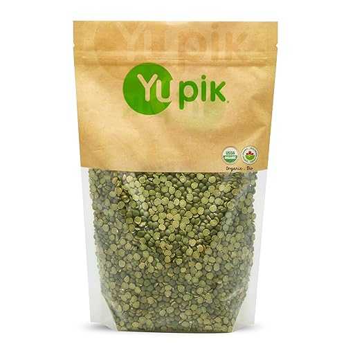 Yupik Organic Split Green Peas, 2.2 lb, Non-GMO, Vegan, Gluten-Free, Pack of 1 Yupik Organic Split Green Peas, 2.2 lb, Non-GMO..
