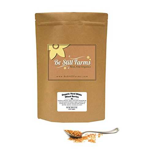 楽天GlomarketBe Still Farms オーガニック ハード ホワイト ベリー （5ポンド） 白小麦パンに最適 - 小麦バルクのベリー粒 - 非遺伝子組み換えハード ホワイト ベリー バルク - ビーガン ホワイト ベリー - 健康的なダイエット ベリー Be Still Farms Organic
