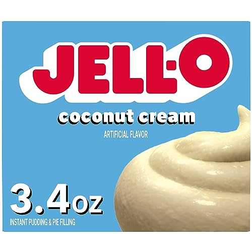 Jell-O Instant Coconut Cream Pudding, 3.4 oz Box(4)