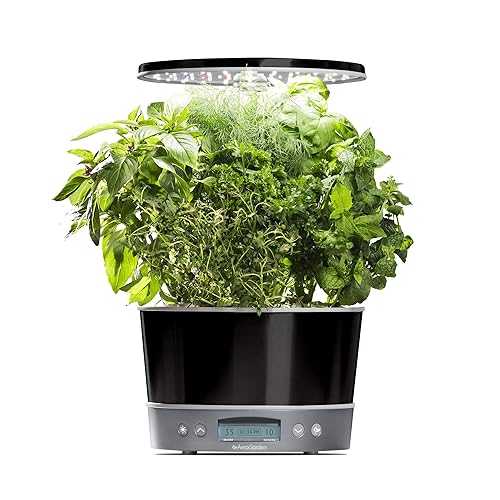 AeroGarden Harvest Elite 360 Indoor Garden Hydroponic System with LED Grow Light and Herb Kit, H..