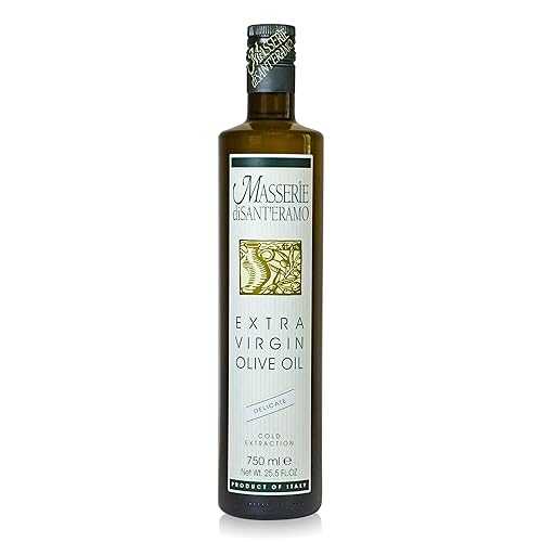 Delicate Italian Extra Virgin Olive Oil Cold Pressed - Light Olive Oil for Cooking and Frying, Imported from Italy - Masserie di Sant'Eramo - 25.5 Fl Oz (Pack 1) Masserie di Sant’Eramo Delicate Italian Extra Virgin(4)