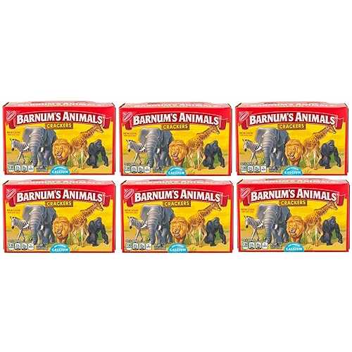 Barnum アニマル クラッカー、2.125 オンス、6 個入り Barnum Animal Crackers, 2.125 oz, 6 pk