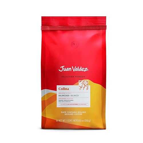Juan Valdez Colina Ground Coffee, Balanced Roast 12 OZ - Premium Colombian Coffee - Unique “Cara..