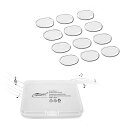 Drum Gel 12 Pcs Clear Damper Pads, Non-toxic Soft Sound Dampening, Tone Control for Drum Head makanu Drum Gel 12 Pcs Clear Damper Pads, Non-toxic Soft Sound Dampening, Tone Control for Drum Head